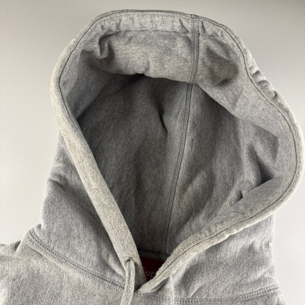 Supreme Cross Box Logo Grey Hoodie (M)