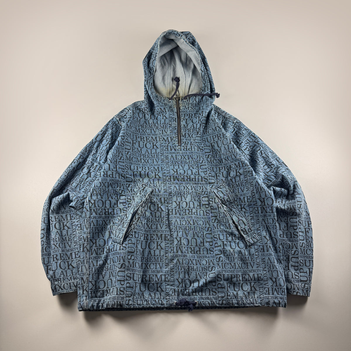 Supreme 2015 Fu*k Em All Anorak Hooded Jacket (M)