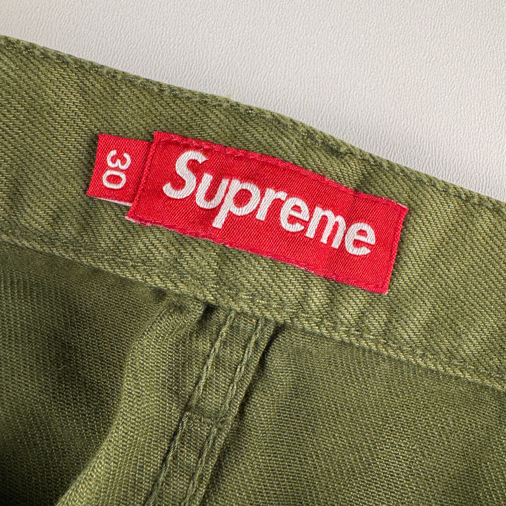 Supreme Snap-Off Baggy Olive Pants (30)