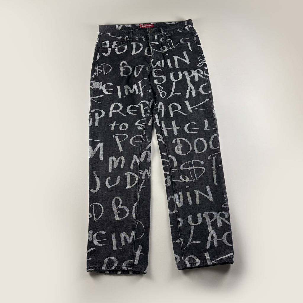 Supreme Black Ark Regular Black Pants (32)