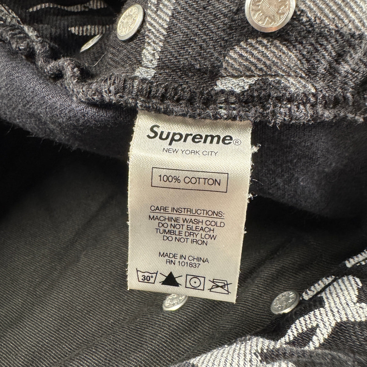 Supreme Black Ark Regular Black Pants (32)