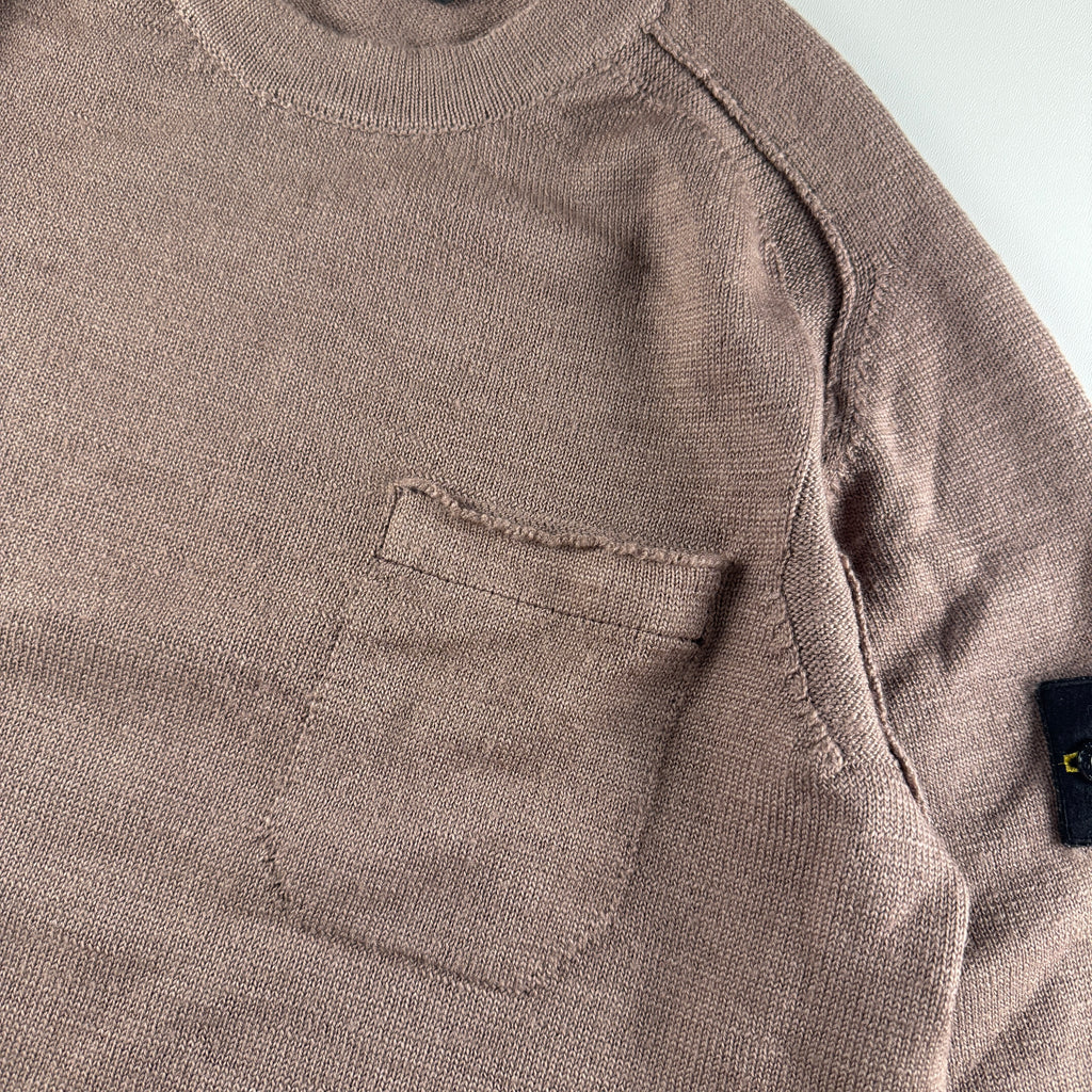 Stone Island Brown Pocket Knitted Sweater (M)