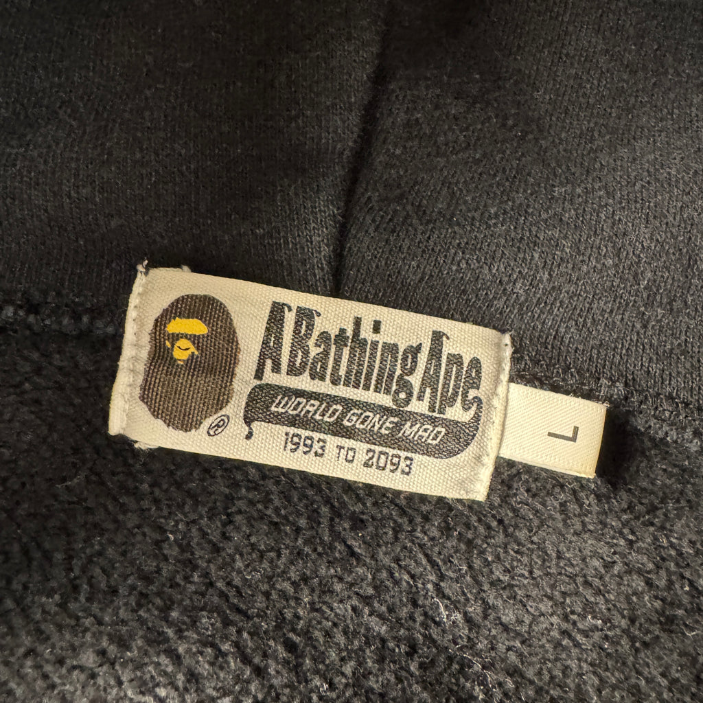 BAPE Camo Black Shark Zip Hoodie (L)