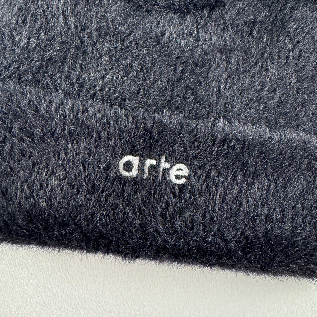 Arte Fuzzy Black Beanie (OS)