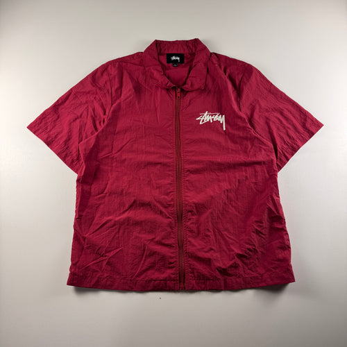Stussy Logo Red S/S Shirt (S)