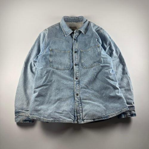 Stussy Sherpa Linen Blue Jacket (L)