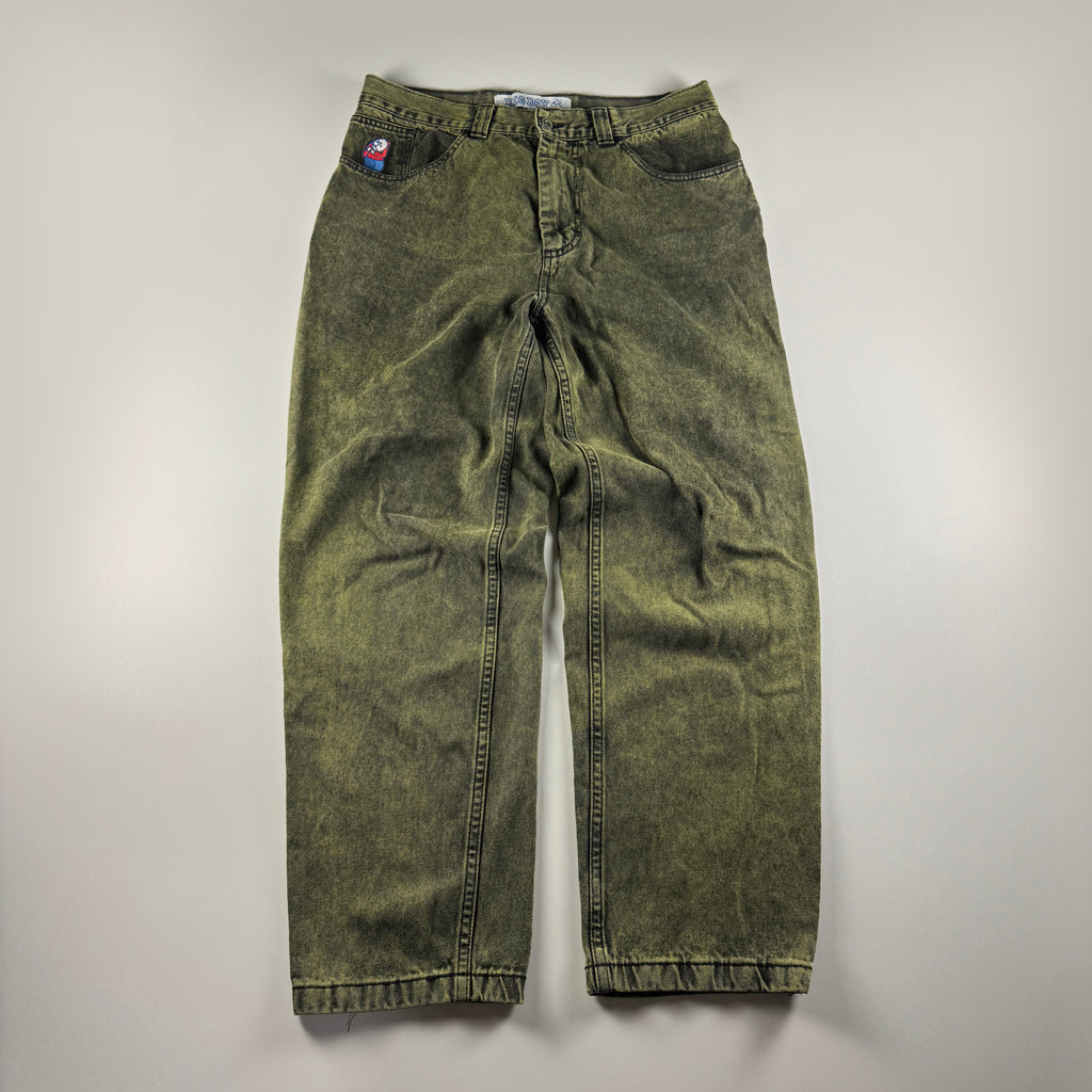 Polar Big Boy Acid Washed Black Pants (M)