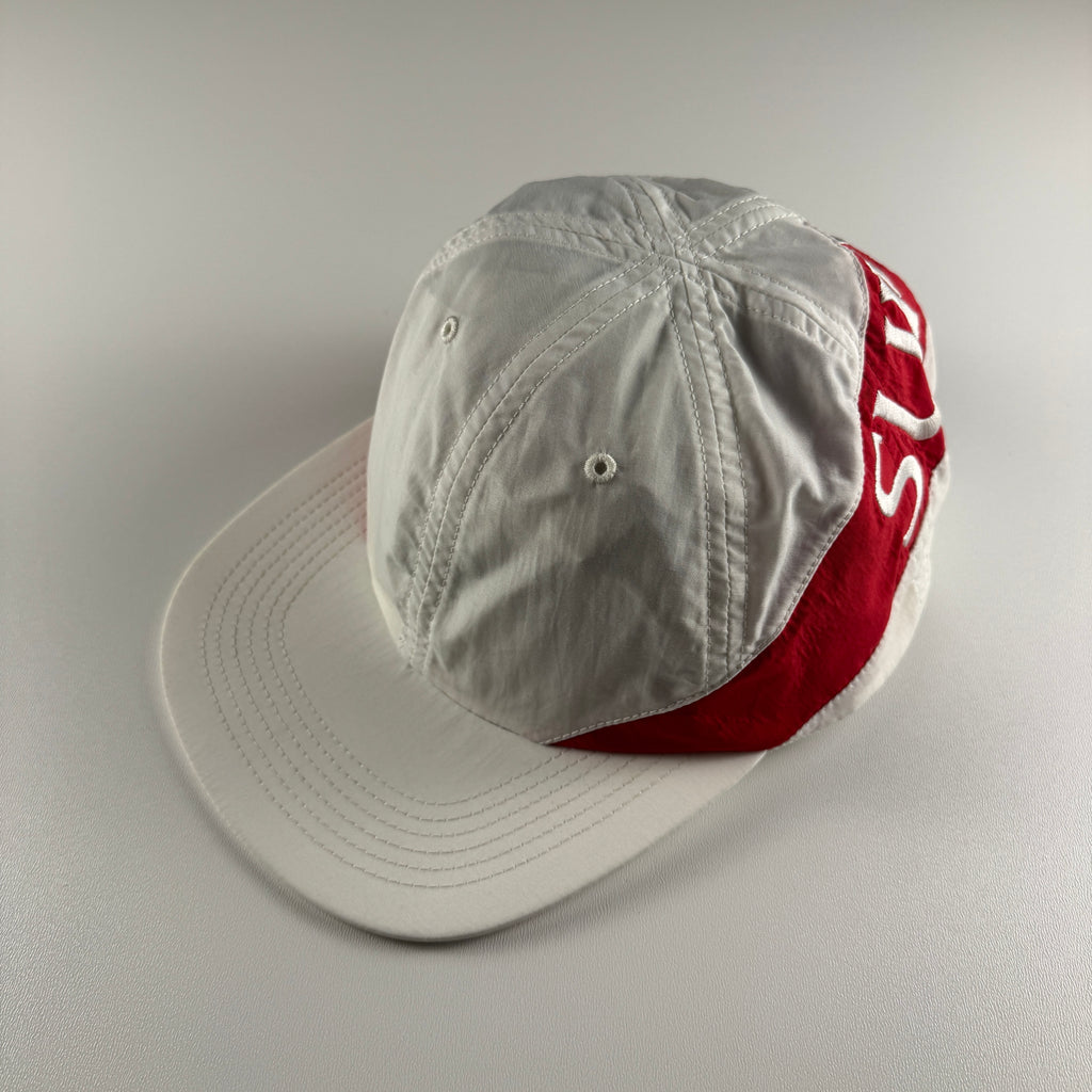 Supreme Nylon Arc 6-Panel Red and White Cap (OS)