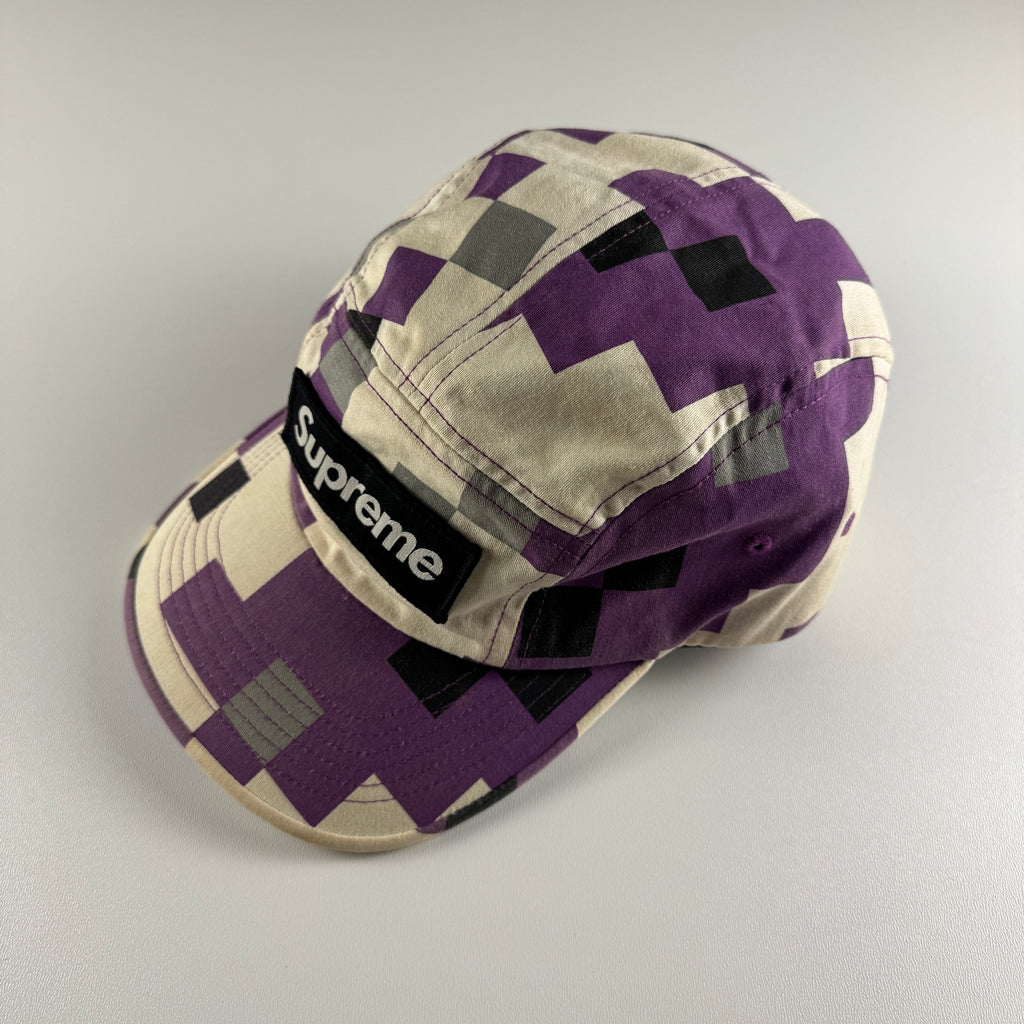 Supreme Purple Digi Camo Military Camp Cap (OS)