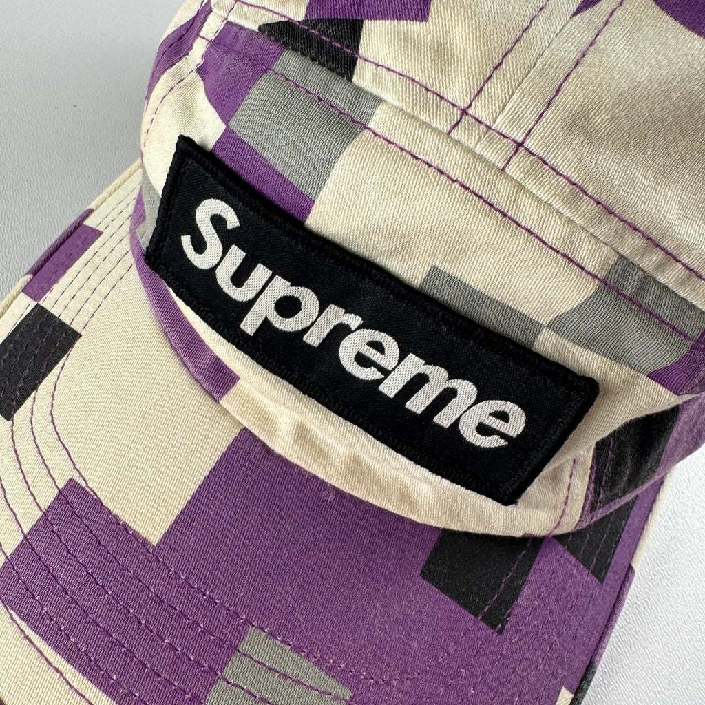 Supreme Purple Digi Camo Military Camp Cap (OS)
