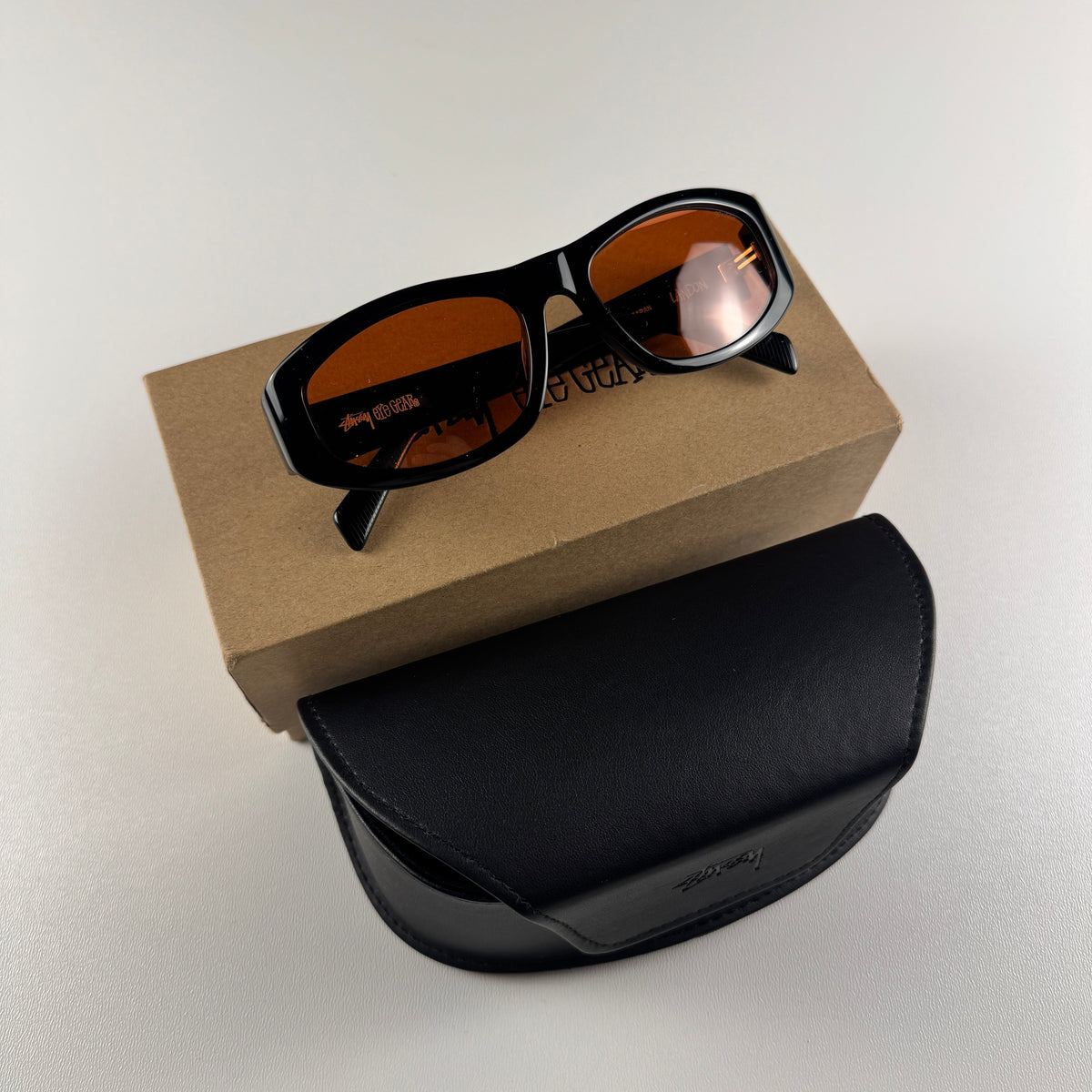 Stussy Landon Black Sunglasses