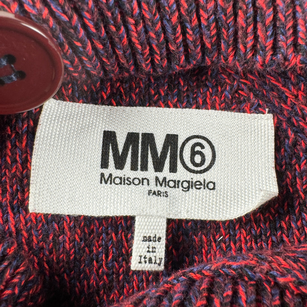 MM6 Margiela Asymetrical Red Knitted Sweater (S)