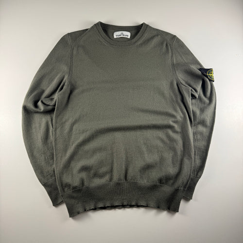 Stone Island Olive Green Knitted Sweater (L)