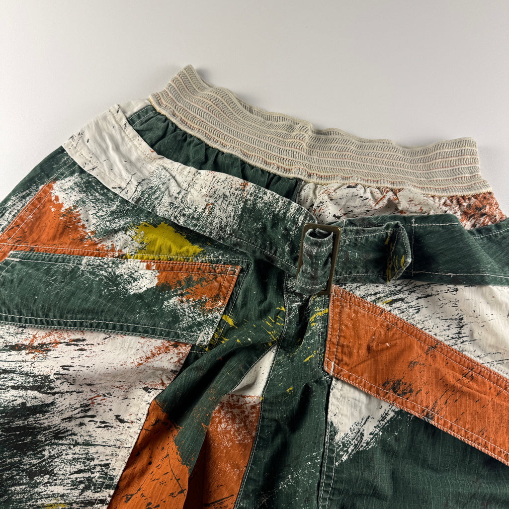 Kapital Paint Pattern Shimokita Beige Pants (1 / S)