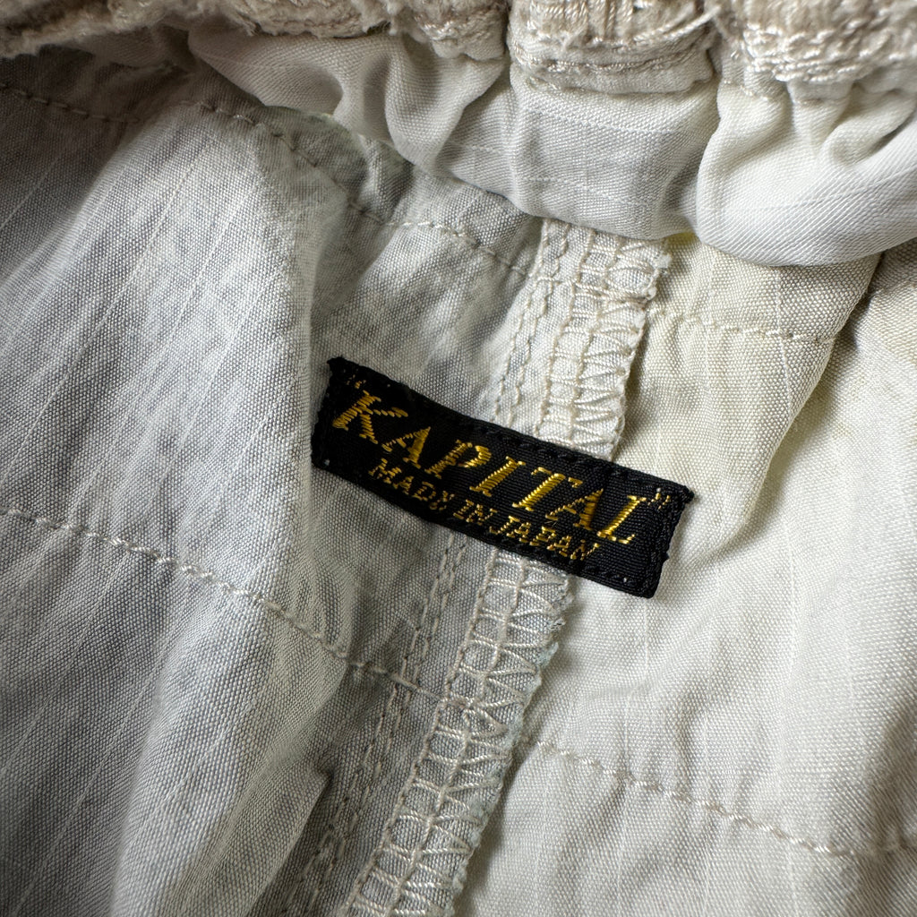Kapital Paint Pattern Shimokita Beige Pants (1 / S)