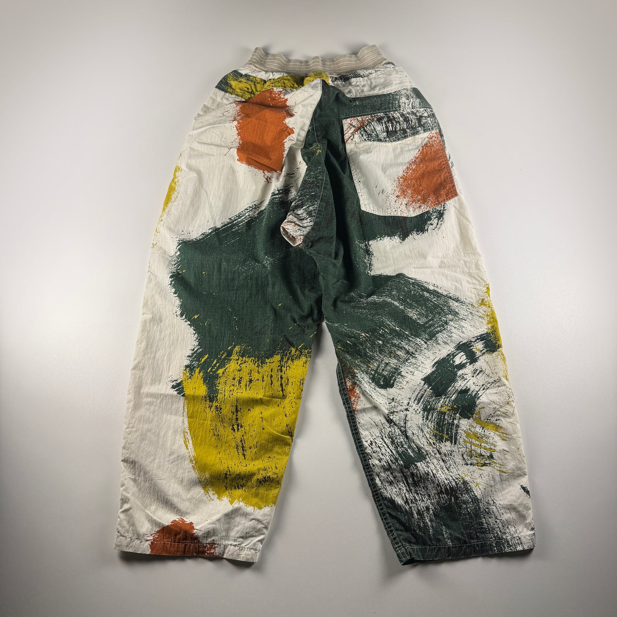 Kapital Paint Pattern Shimokita Beige Pants (1 / S)