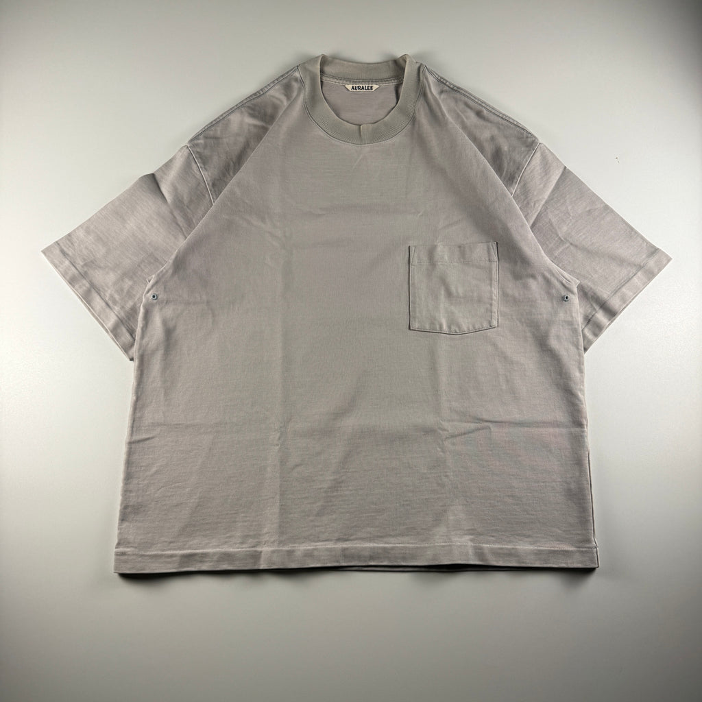 Auralee Grey Heavy Pocket Stand Up Tee (3)