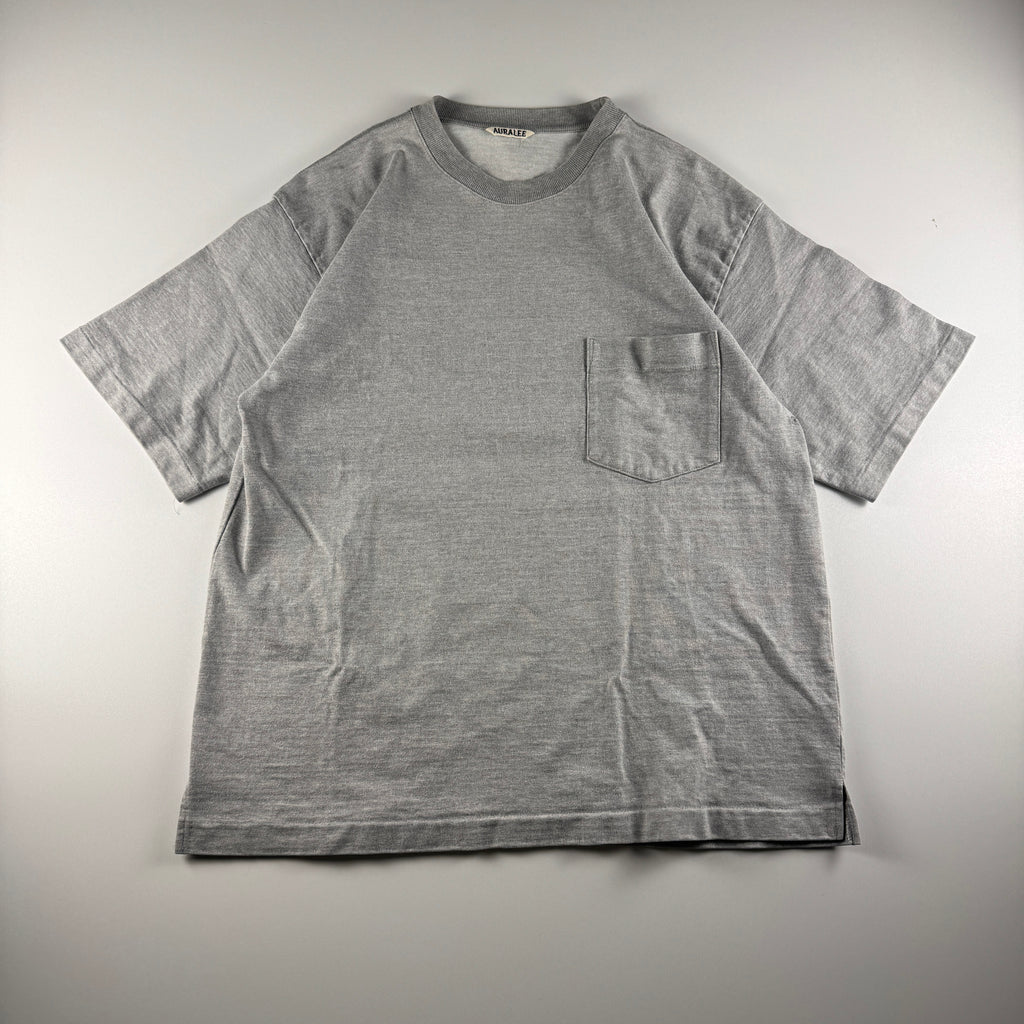 Auralee Heather Grey Stand Up Tee (3 - M/L)