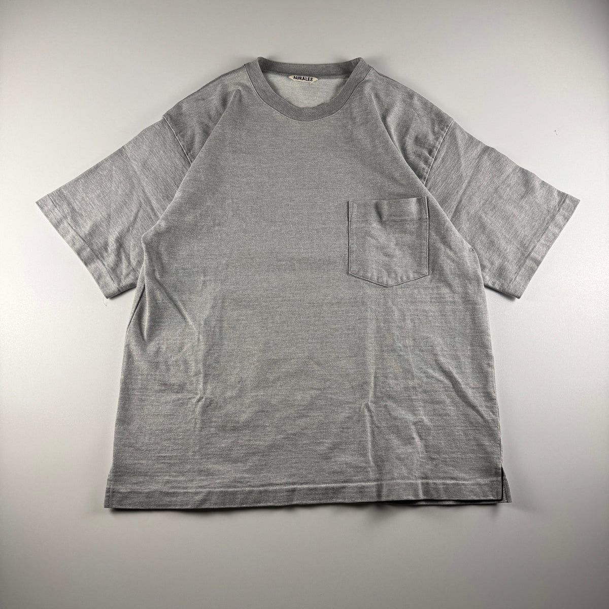 Auralee Heather Grey Stand Up Tee (3 - M/L)