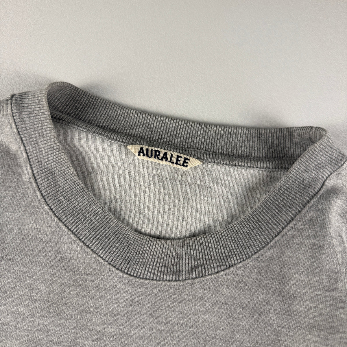 Auralee Heather Grey Stand Up Tee (3 - M/L)