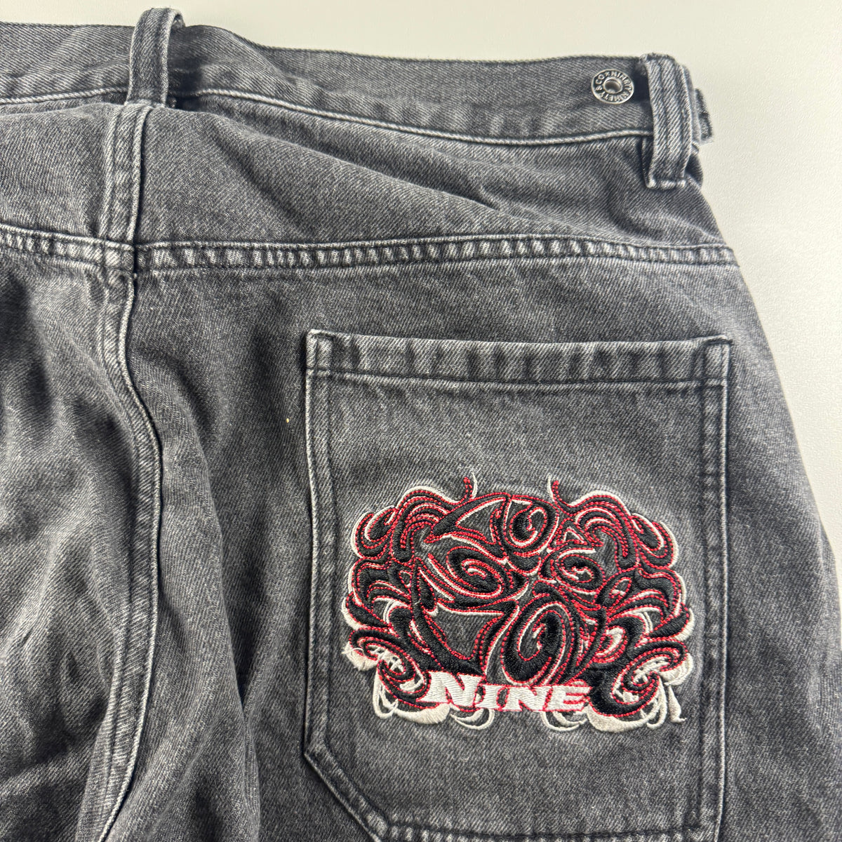 9090 x PIKO Embroidered Black Short (M)