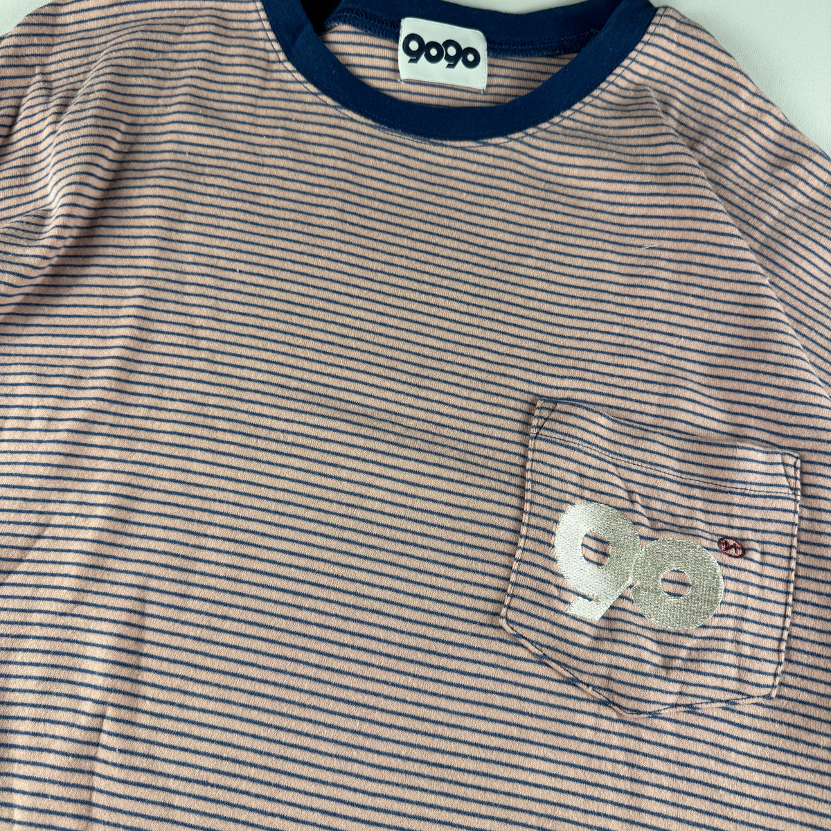 9090 Striped Pocket Tee (XL)