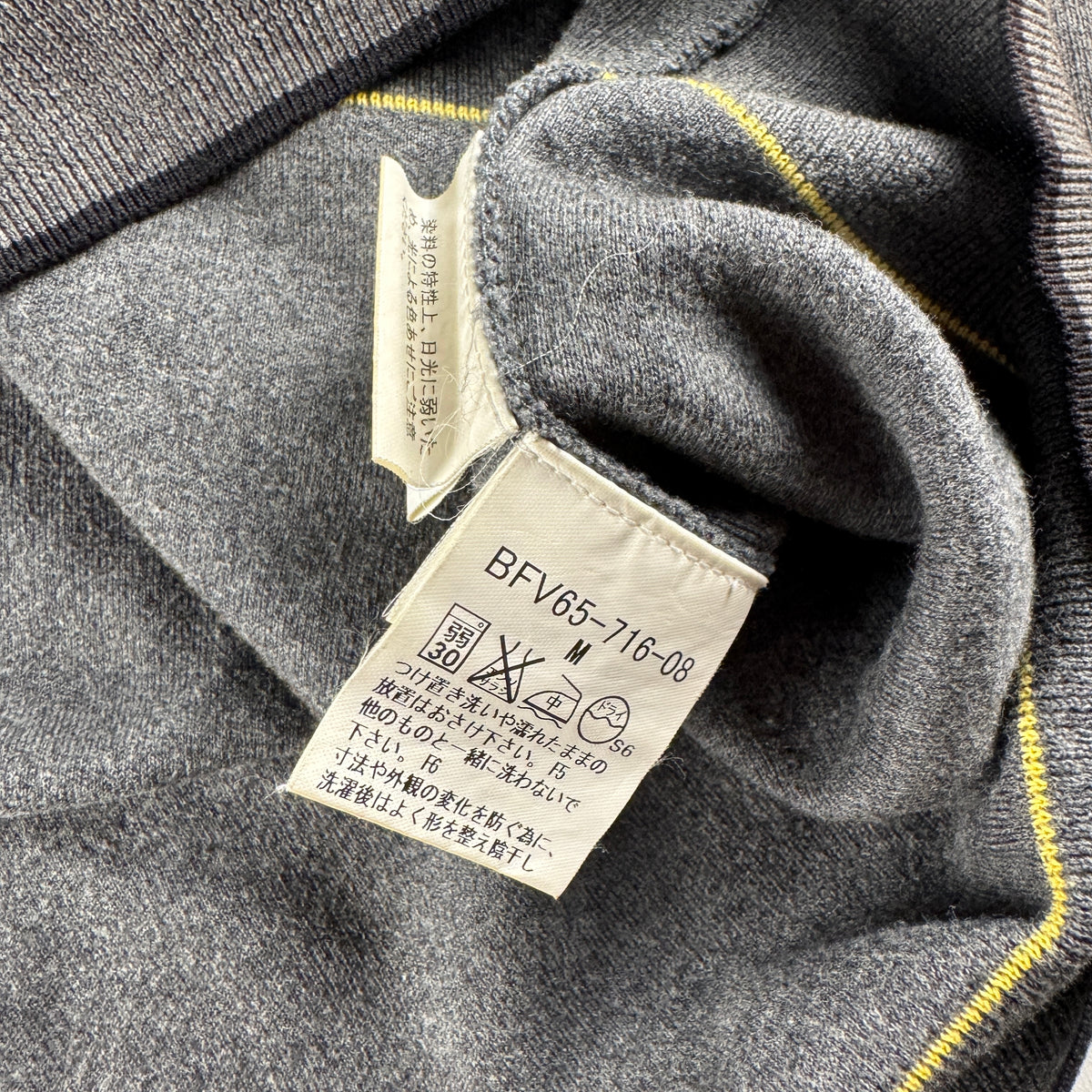 Burberry Golf Half Zip Grey Knit Sweater (M)