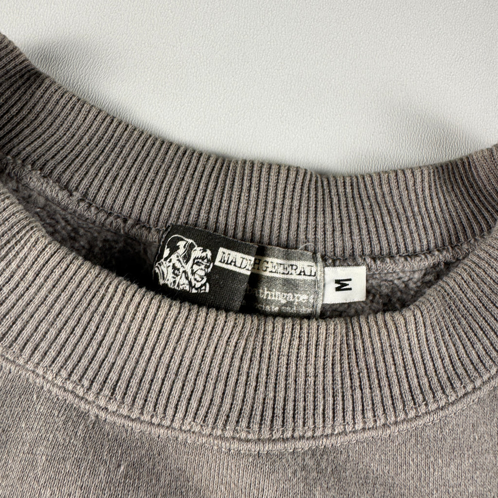 BAPE College Print Grey Gradient Sweater (M)