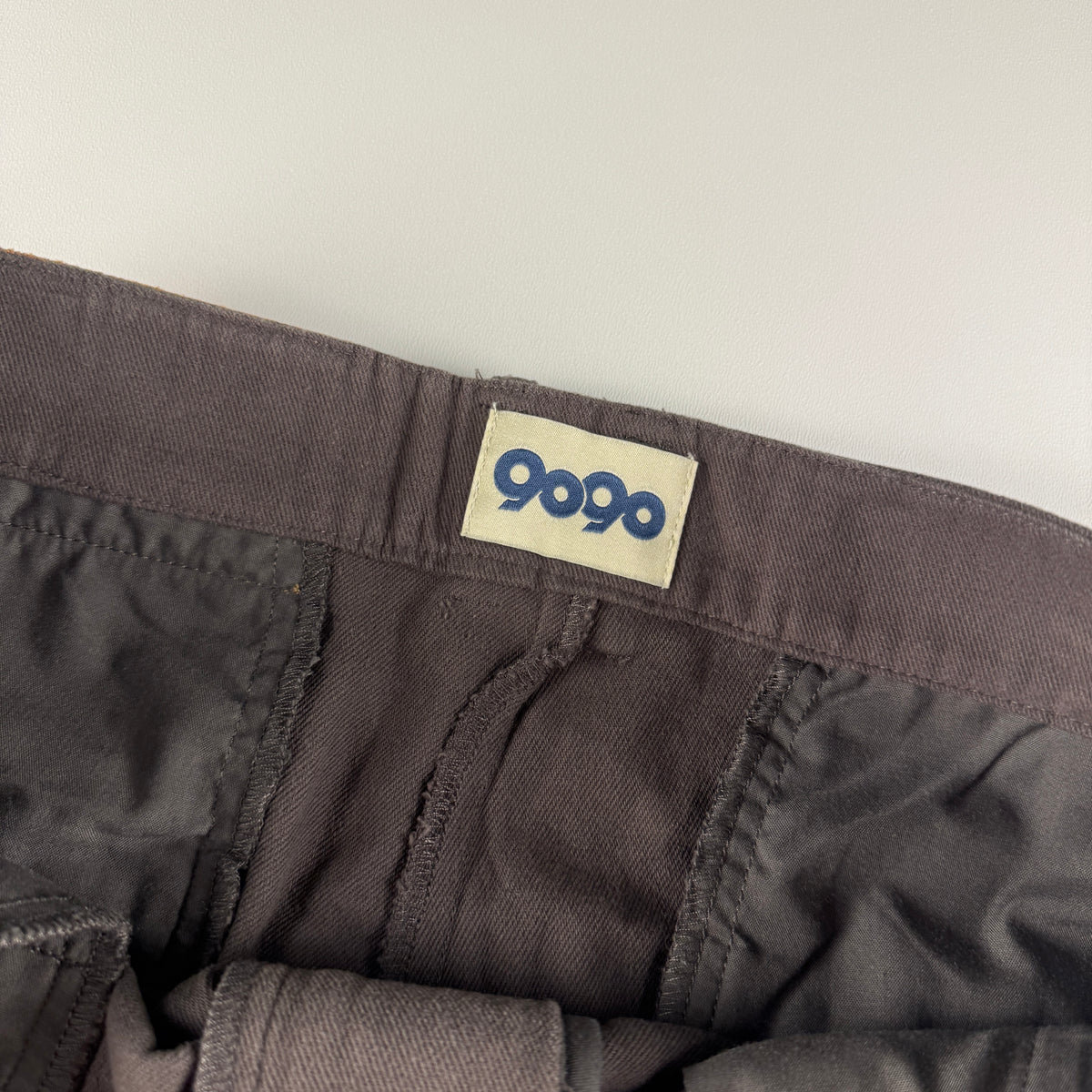 9090 Brown King Logo Chino Pants (L)