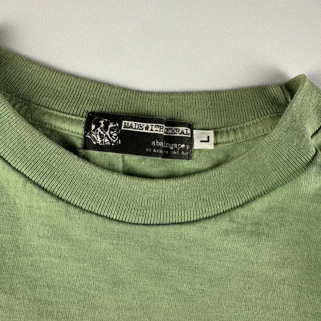 BAPE Mad Face College Green Gradient Tee (L)
