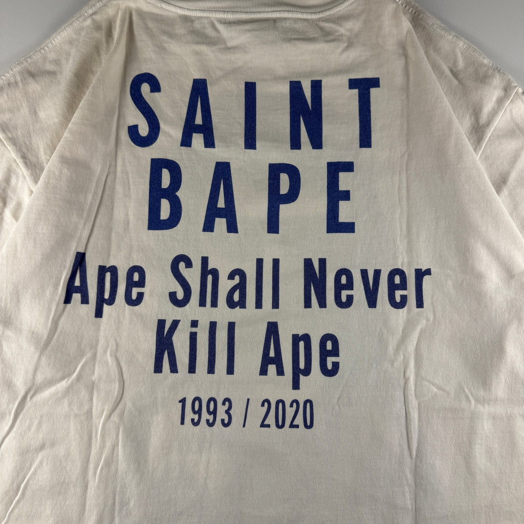 Saint Michael x BAPE Skull White Tee (XL)
