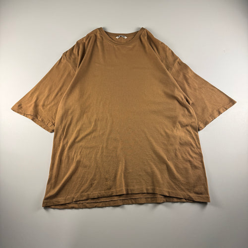 Auralee Seamless Crew Neck Brown Tee (L)