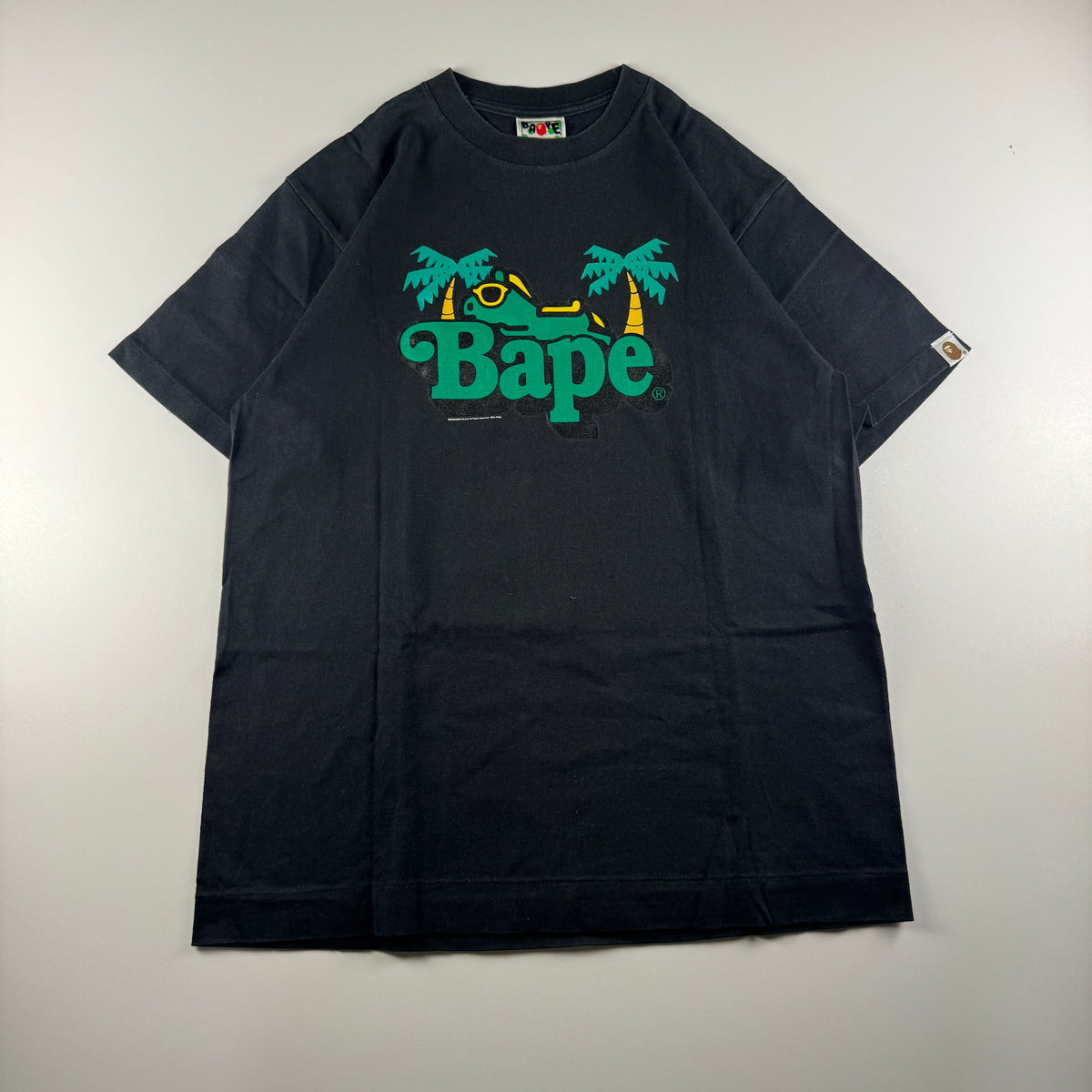 BAPE Holiday Print Black Tee (M)