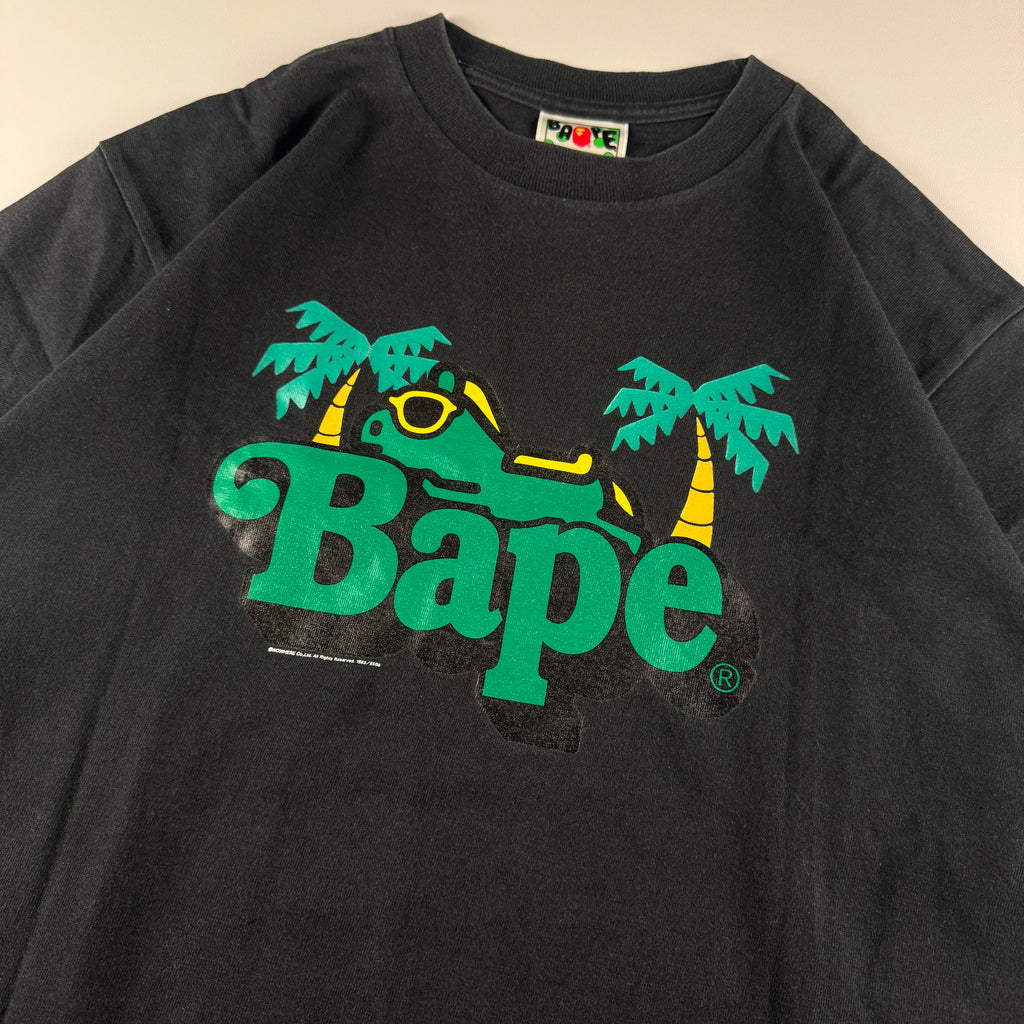 BAPE Holiday Print Black Tee (M)