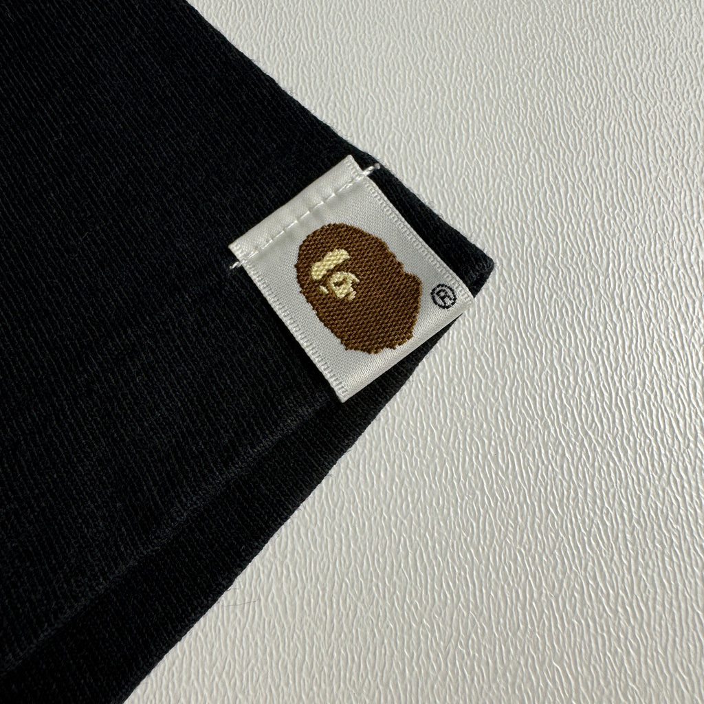 BAPE Holiday Print Black Tee (M)