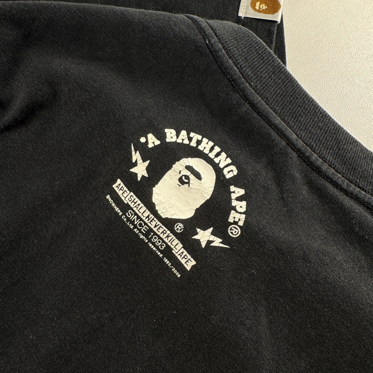 BAPE Holiday Print Black Tee (M)