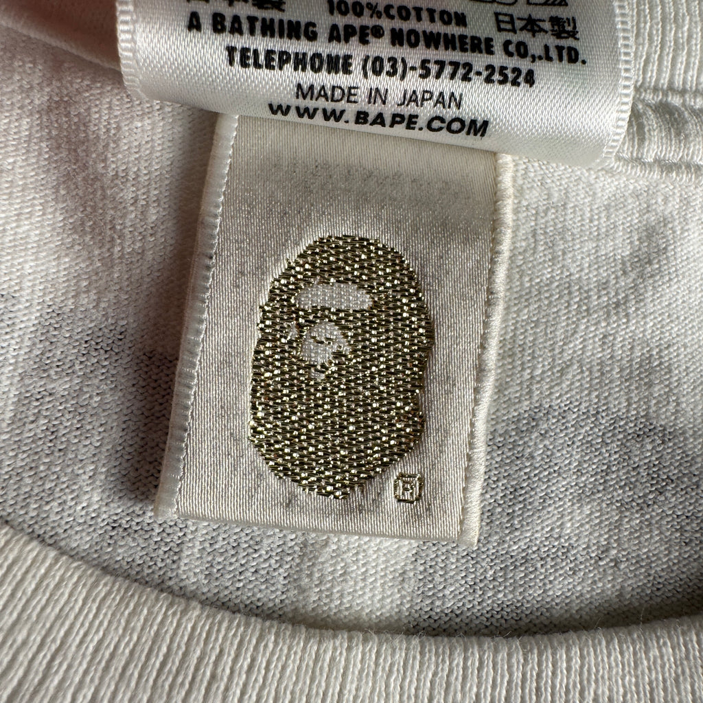 BAPE x Undefeated Bape Boys White Tee (M)