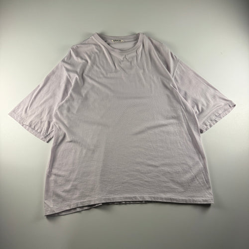 Auralee Seamless Crew Neck Pale Pink Tee (M)