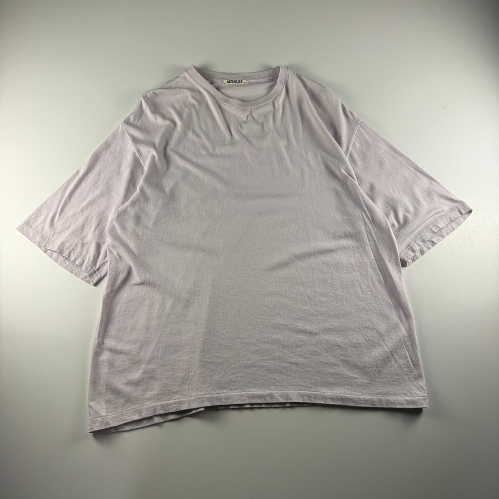 Auralee Seamless Crew Neck Pale Pink Tee (M)