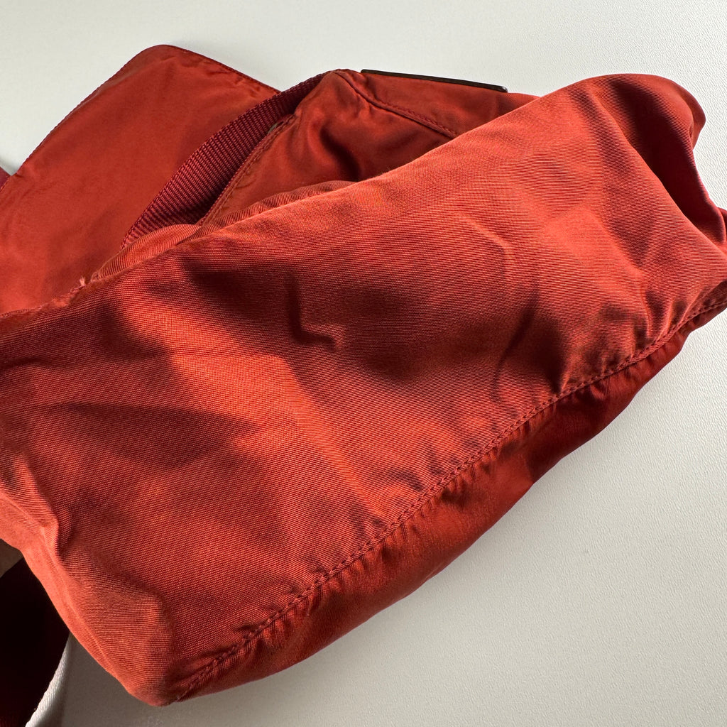 Prada Tessuto Nylon Red Shoulder Bag