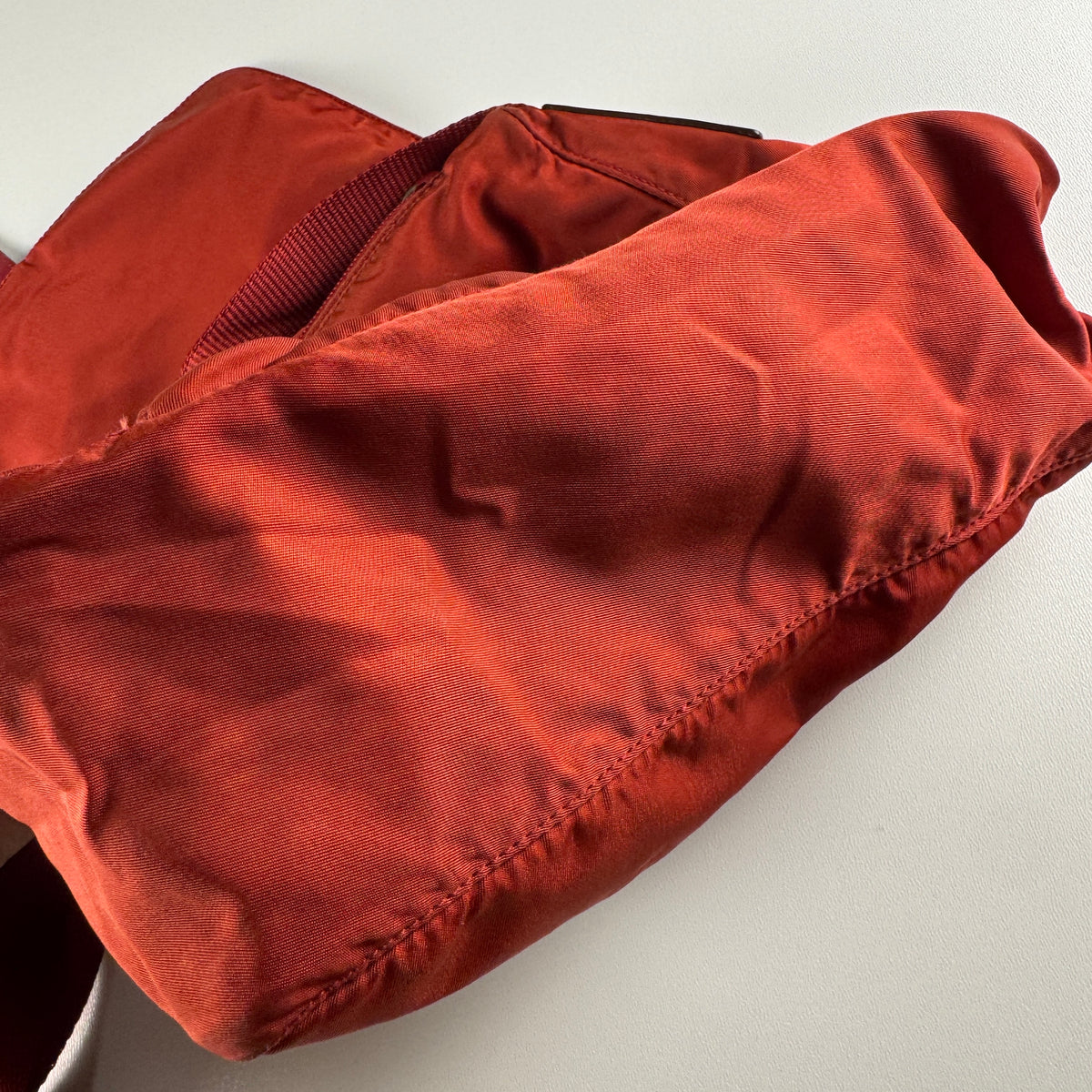 Prada Tessuto Nylon Red Shoulder Bag