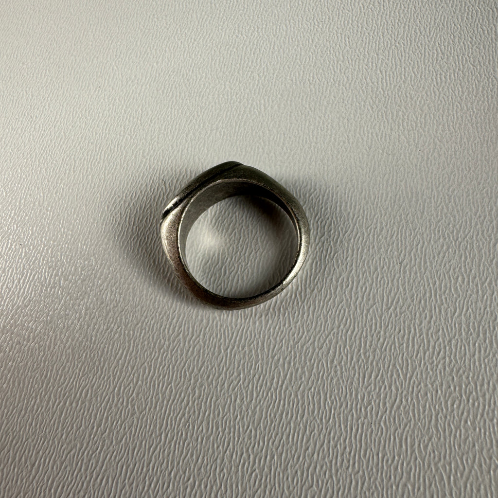 9090 Vintage Heisei Logo Silver Ring