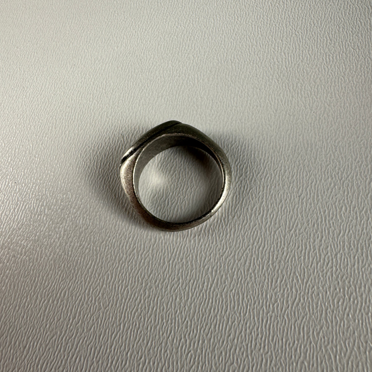 9090 Vintage Heisei Logo Silver Ring