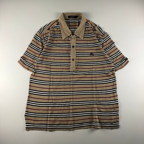 Burberry Black Label Nova Stripe Polo Shirt (2 / M)