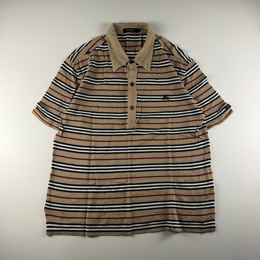 Burberry Black Label Nova Stripe Polo Shirt (2 / M)