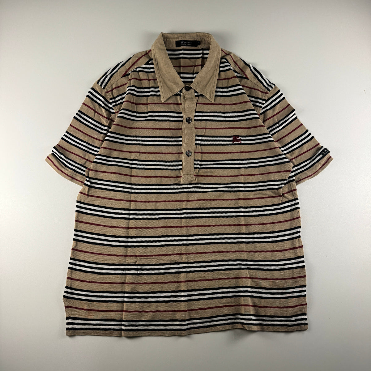 Burberry Black Label Nova Stripe Polo Shirt (2 / M)