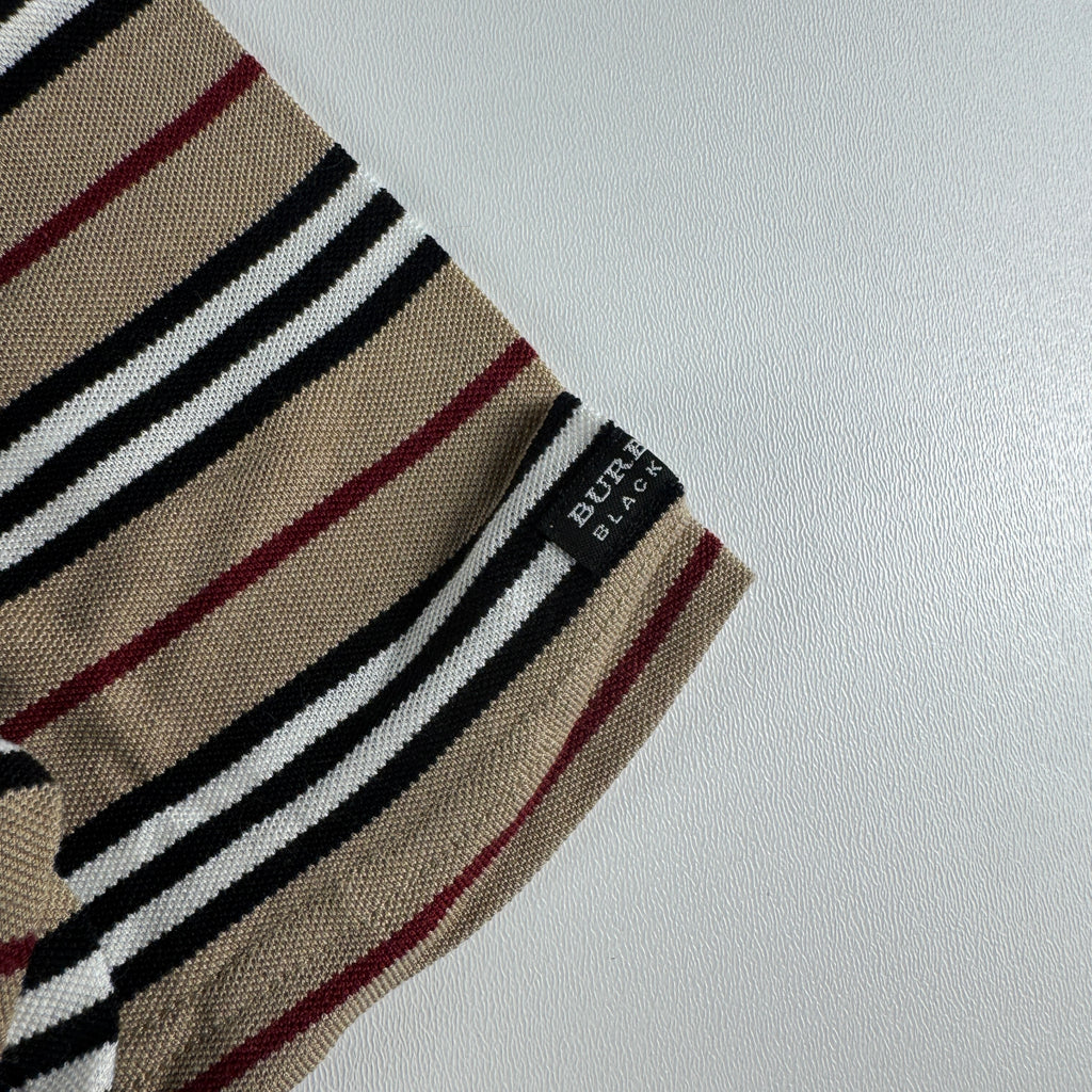 Burberry Black Label Nova Stripe Polo Shirt (2 / M)