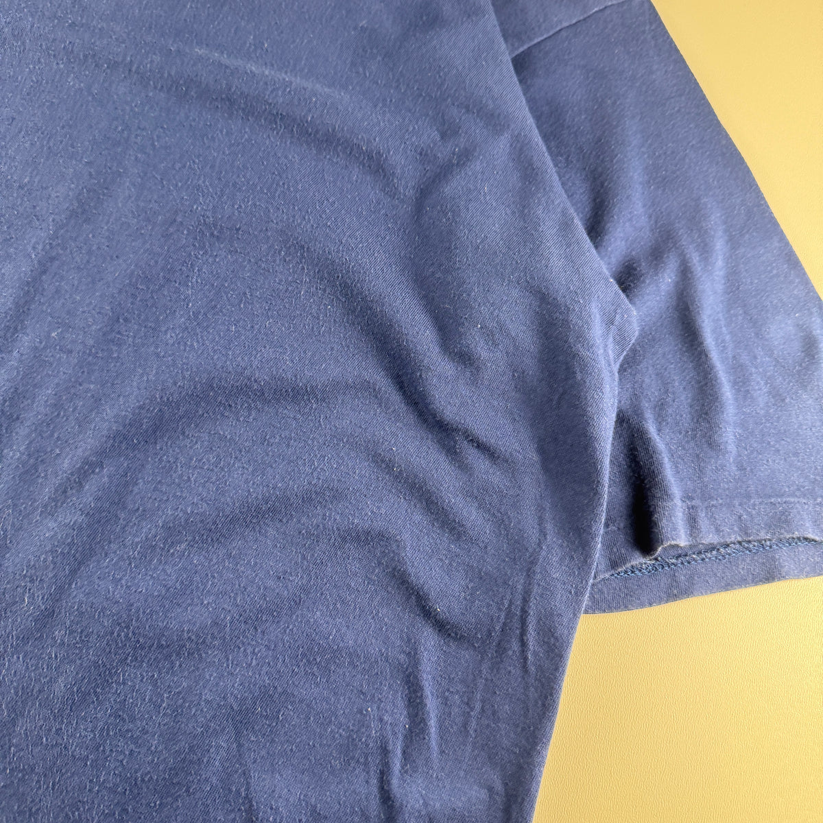 Auralee Seamless Crew Neck Blue Tee (L)