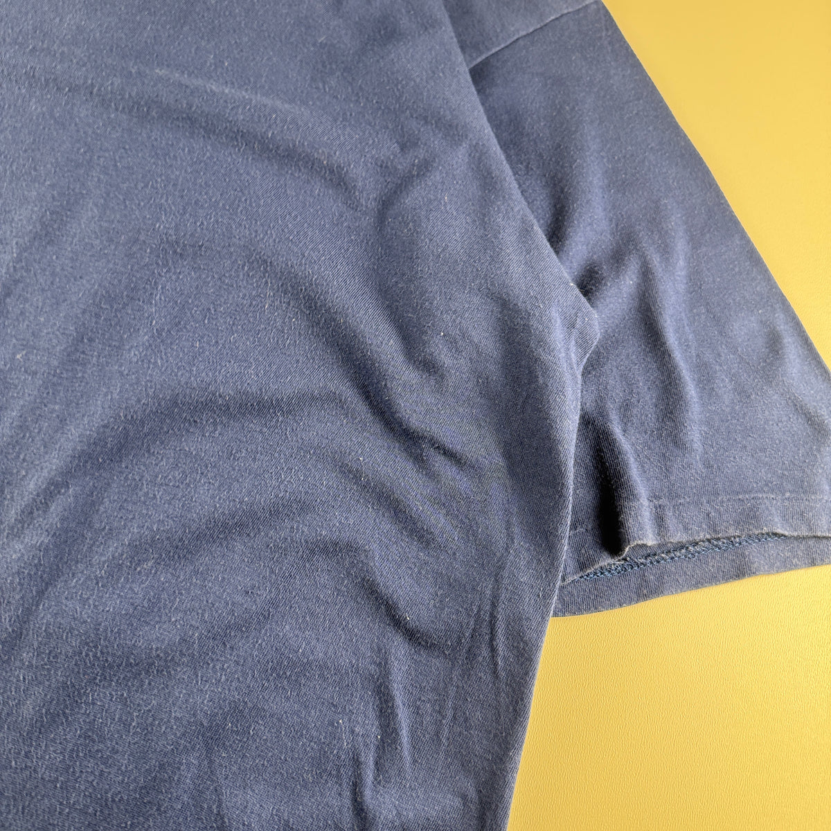 Auralee Seamless Crew Neck Blue Tee (L)