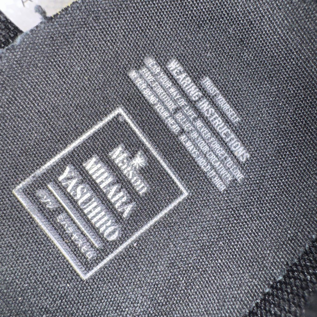 Maison Mihara Yasuhiro Wayne Black Canvas Low-Top (42)